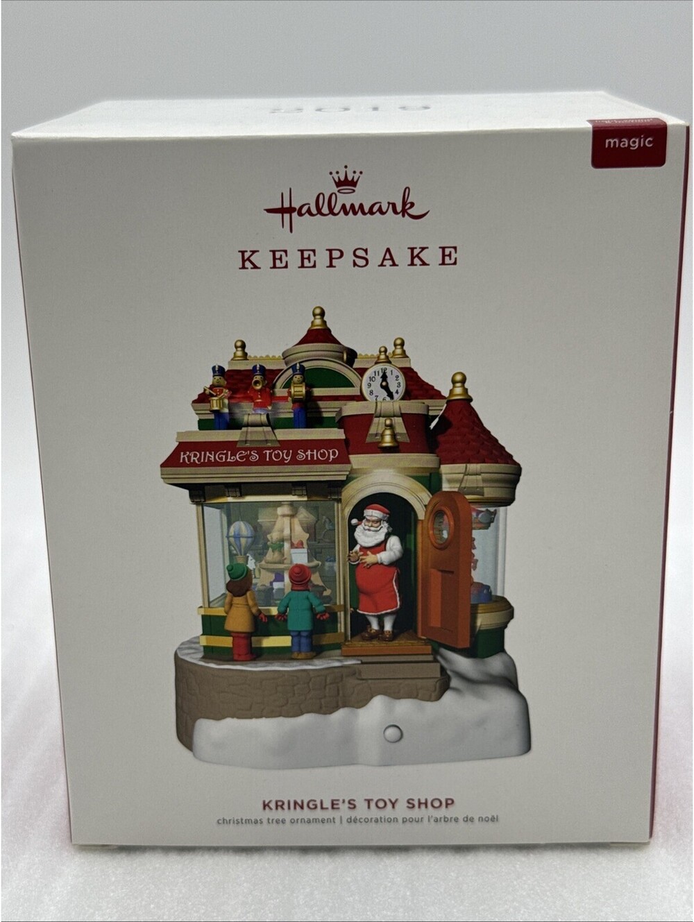 2019 Hallmark KRINGLE'S TOY SHOP Magic Ornament SANTA'S WORKSHOP New Tested